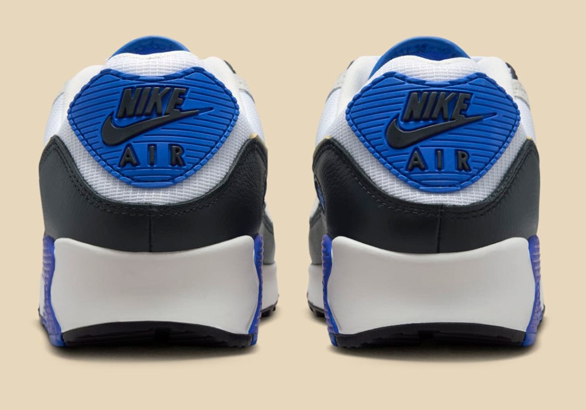 Nike Air Max 90 PRM White Racer Blue Khaki Nby Black HF3449-100 Men’s