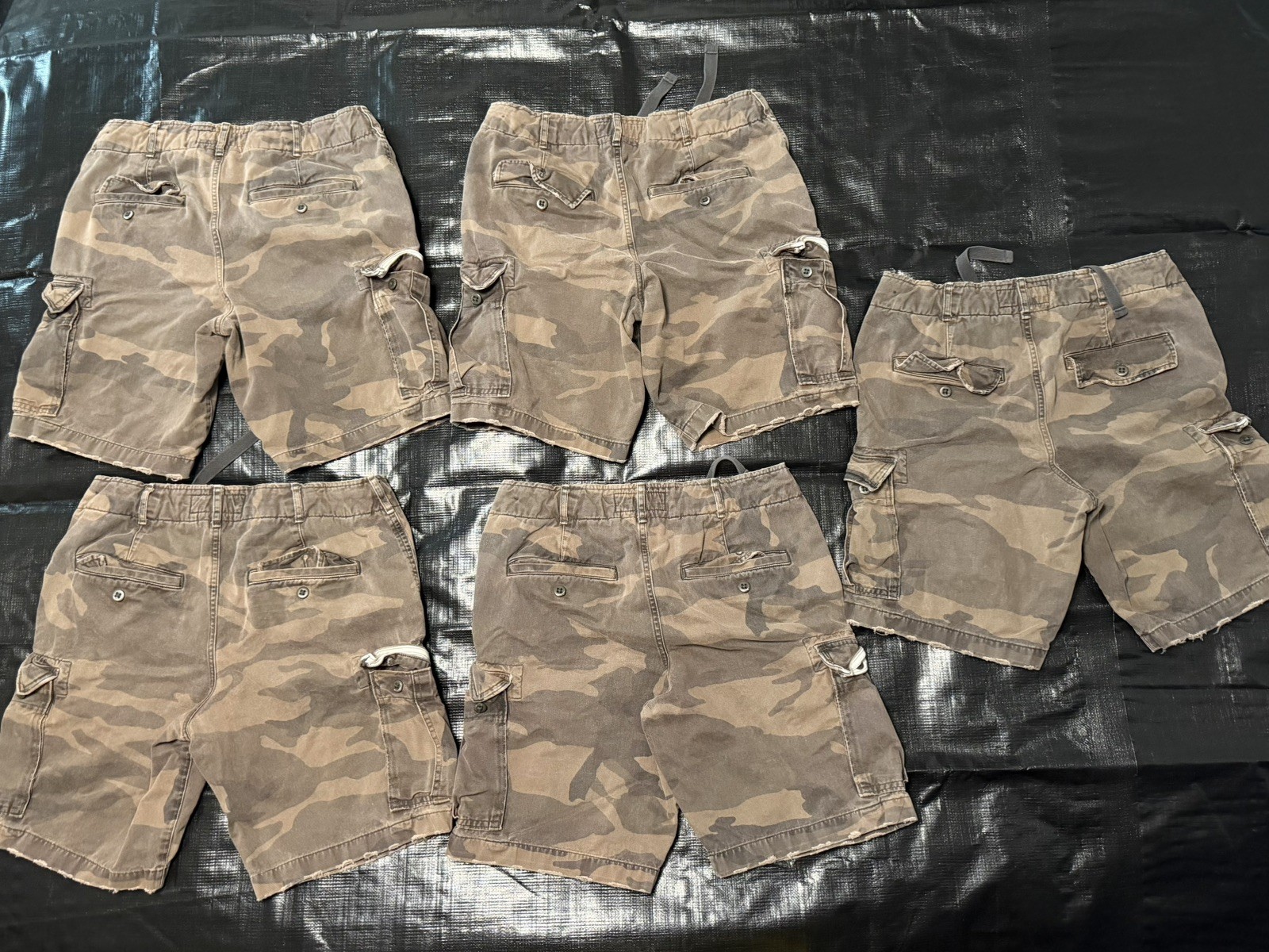 Abercrombie & Fitch 30 inch Cargo Short Bundle Lot of 5