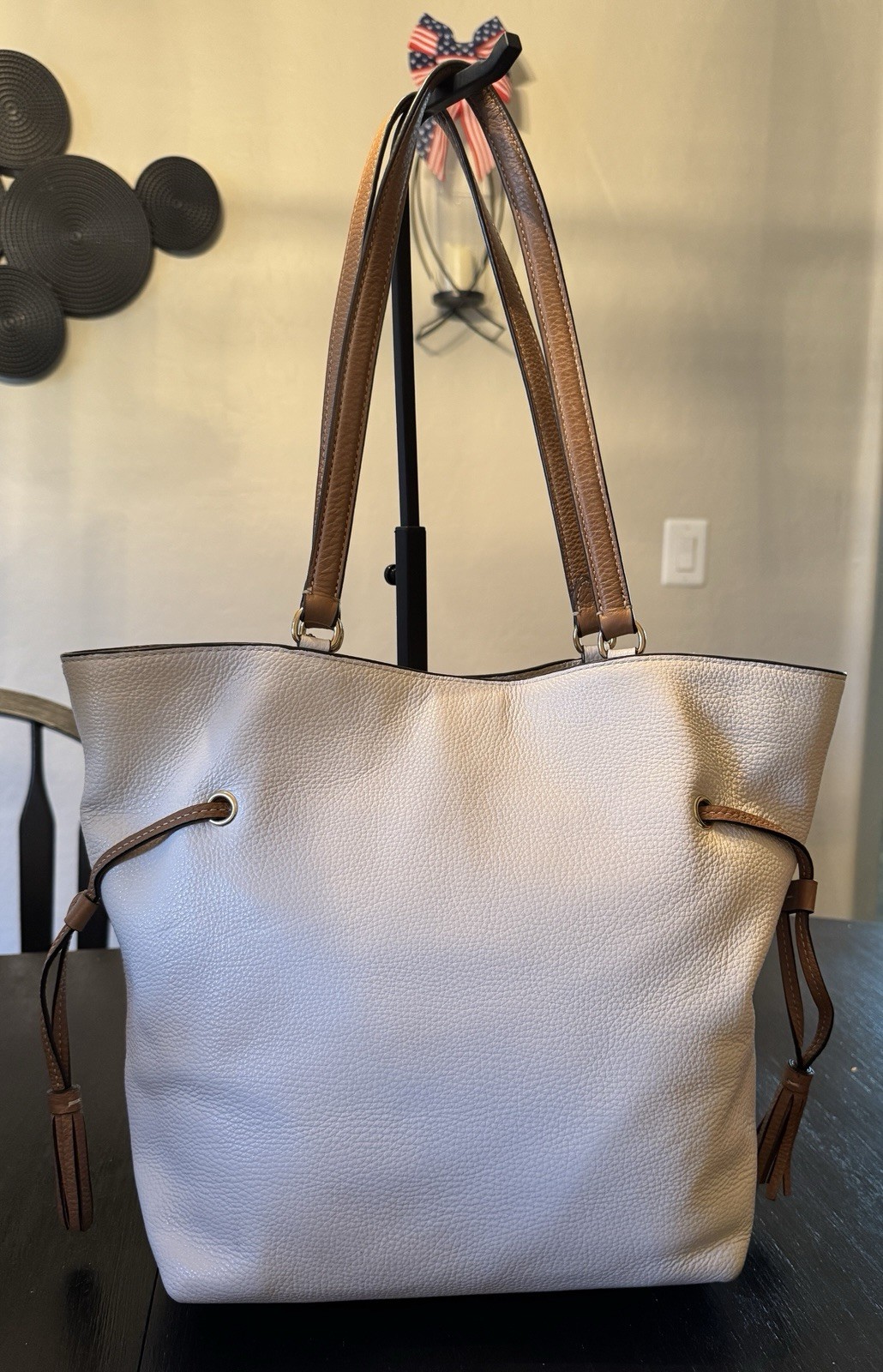 Coach Andy Tote Bag With Embossed Horse And Carriage Logo
