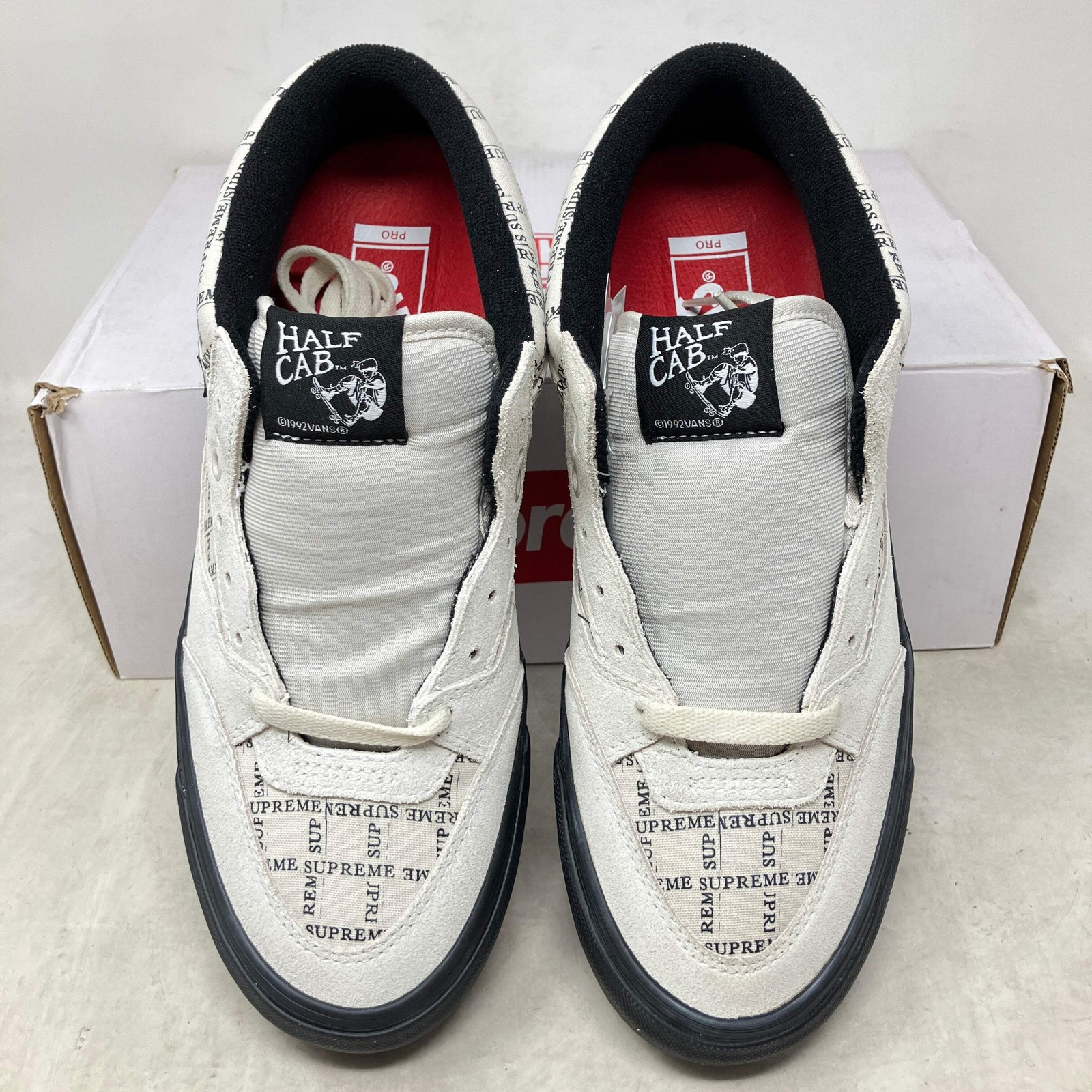Vans Half Cab Supreme Grid White Brand New VN0A3QPH2YV