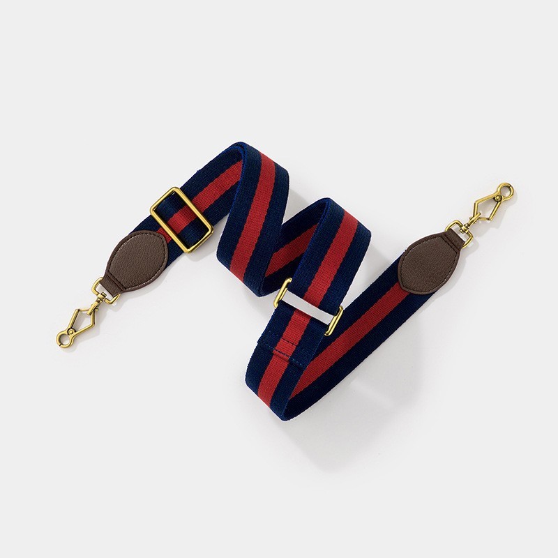 New GG replacement Crossbody Shoulder Strap Green Navy Red Web Canvas Brown Gold