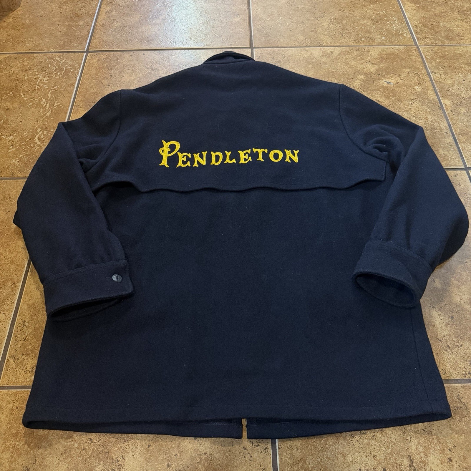 VTG Pendleton Wool Jacket EMPLOYEE Chain Stitch SAMPLE Western Wear USA RARE