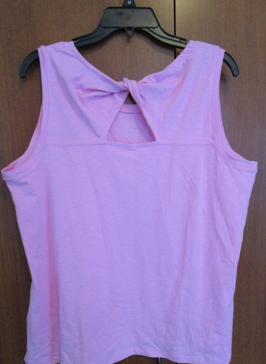 D&Co Pink Tank Top Essentials XL Cotton & Spandex Bust 47 Length 26.5 in