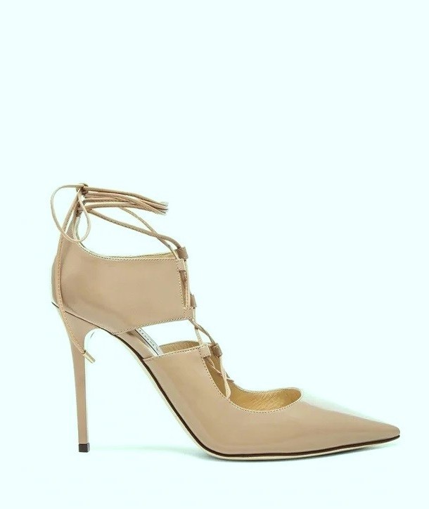 JIMMY CHOO Hoops 105 2die4 Gorgeous Leather Pump 39.5 = TRUE to Size US9.5