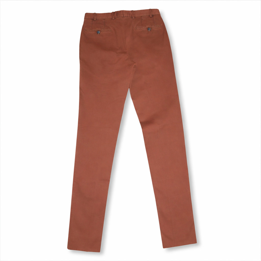 HILTL HTL Men’s 33 Unfinished Brown Dustin So. Chino Pants Flat Front Trousers