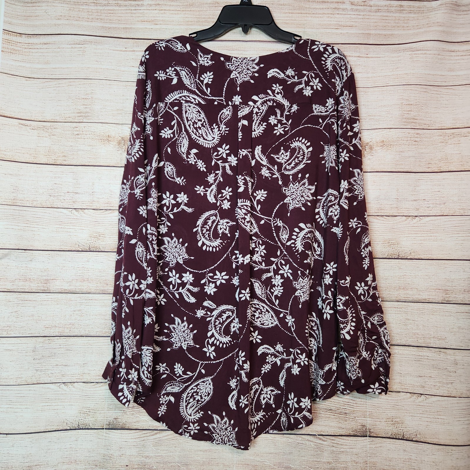 Brina & Em Stitch Fix Lemmy V-Neck Brown Floral Print Cottagecore Top NWT XXL