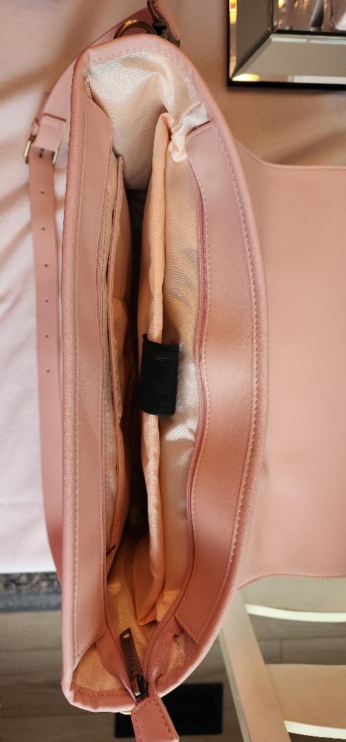Ecosusi Summer Garden Romance Bow Briefcase Pink Convertible Messenger Bag NWOT