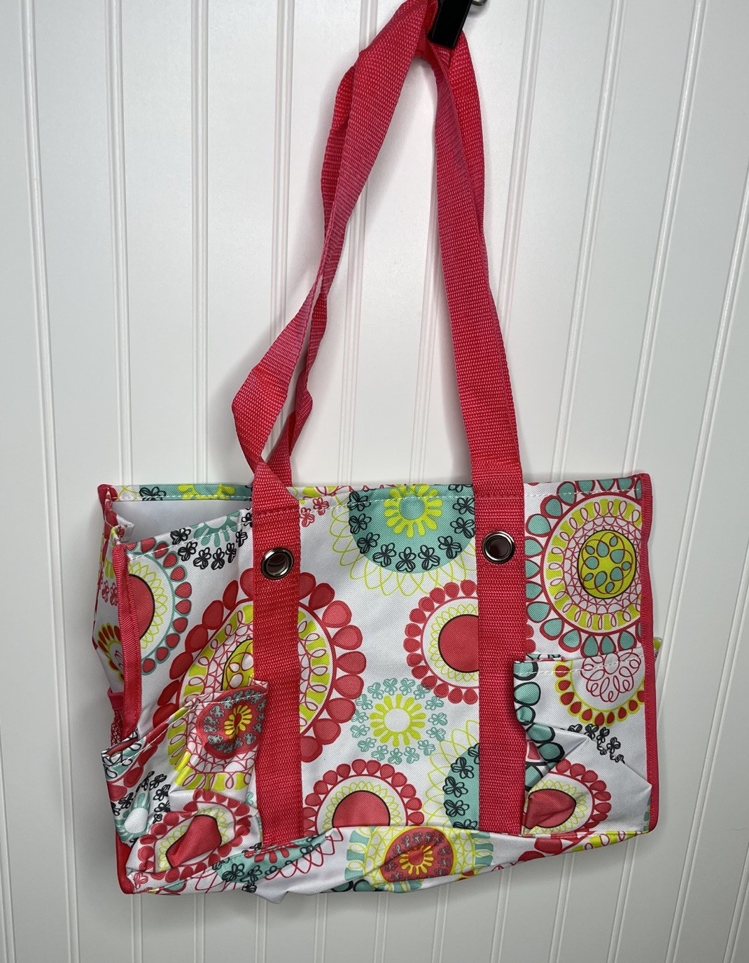 Thirty-One Organizing Utility Tote Citrus Medallion NWOT Original No Zip