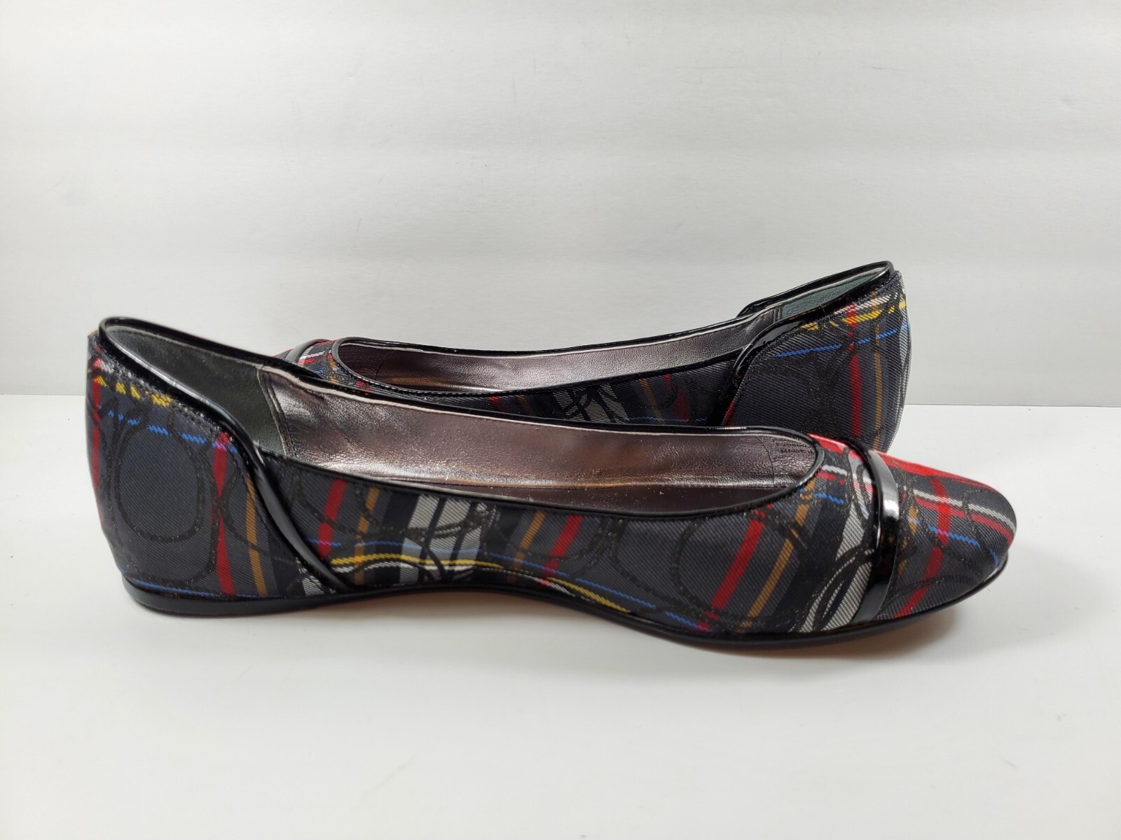 Coach Q528 Randy Women’s Checkered CC Monogram Ballet Flat – Size 6.5B