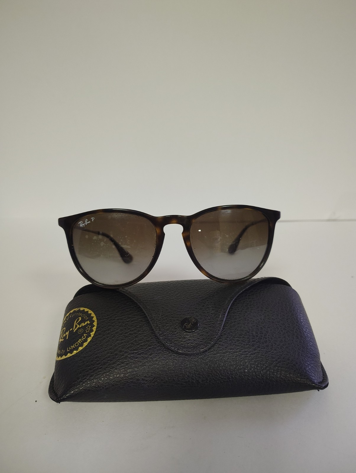RayBan RB4171 710/T5 54-18 ERIKA CLASSIC Sunglasses Polarized Lens Cracked See