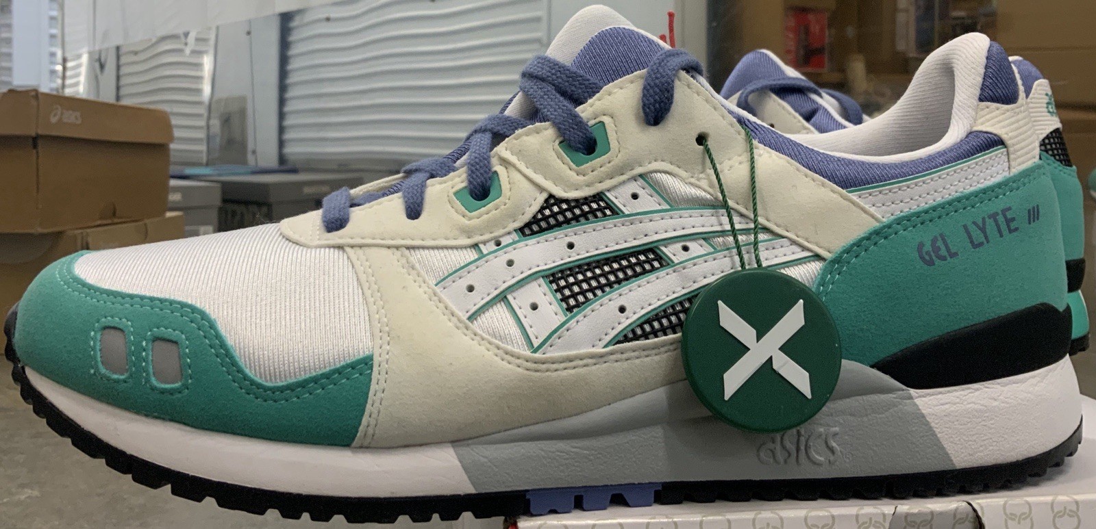 ASICS GEL-LYTE III OG 30TH ANNIV. WHT./BLUE Mens Size 10.5 BRAND NEW U.S. SELLER
