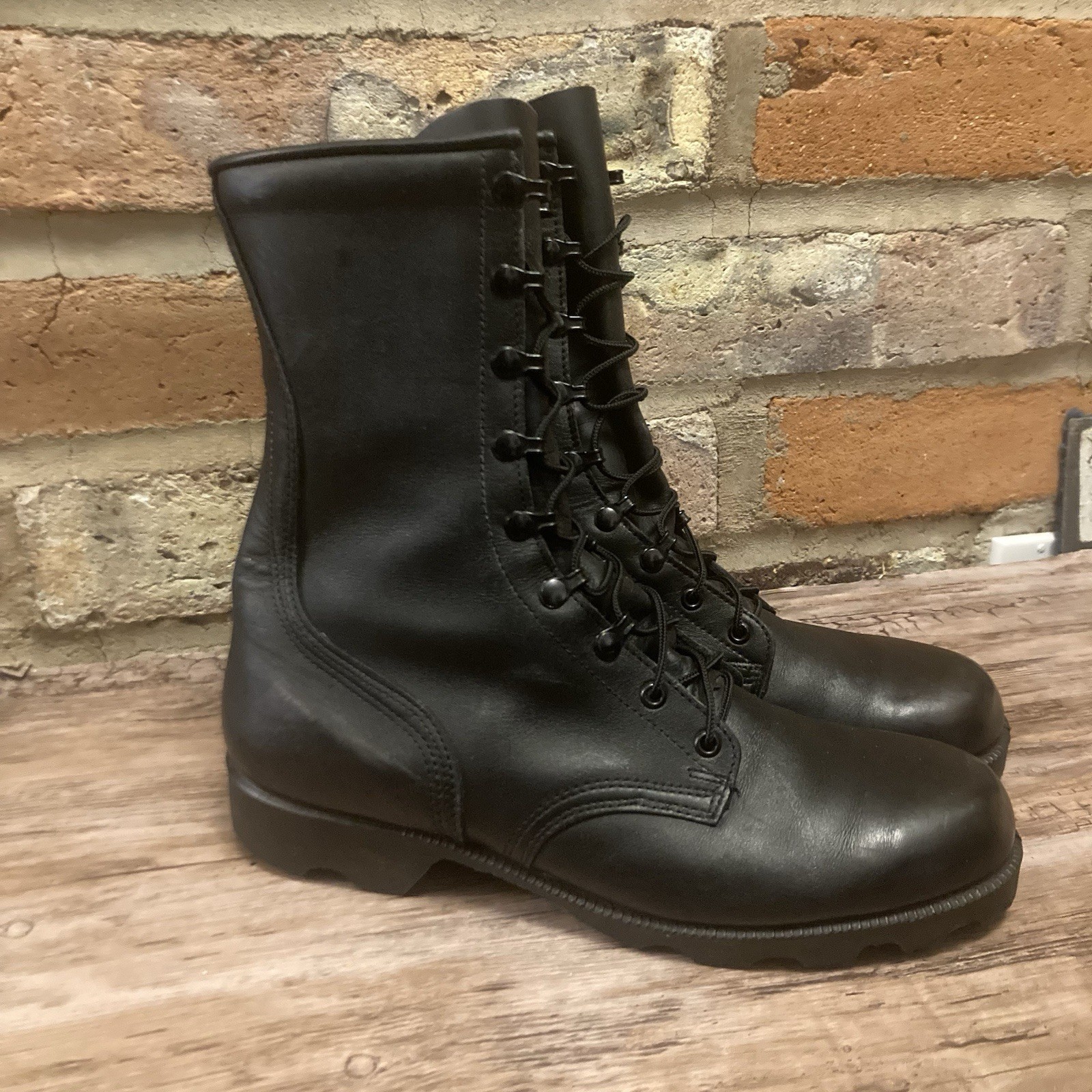 🔥Vintage Ro Search Mens Size 11 R Combat Military Boots – Black Leather 1997