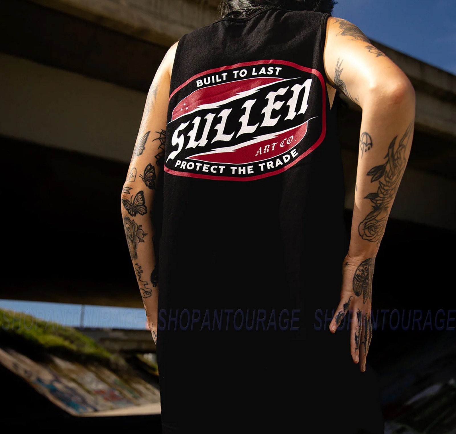Sullen Art Collective Slant Premium Fit SCM8229 New Tattoo Tank Top for Men