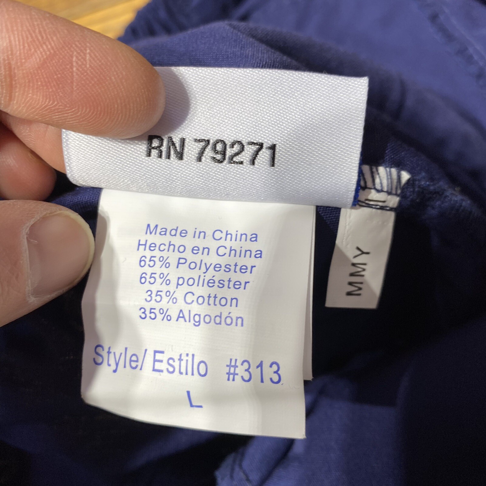 Spectrum Scrub Bottoms Size Large NEW WITH TAGS – Cargo Pocket Elastic Waist