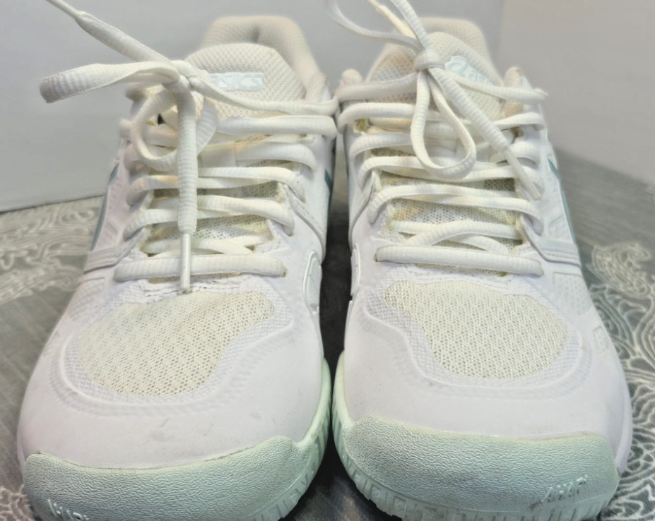 Asics Womens Gel Dedicate 6 1042A235 White Running Shoes Sneakers Size 6W
