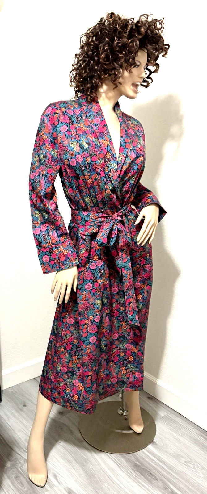 LIBERTY OF LONDON CIARA TANA LAWN COTTON ROBE FLORAL PATTERN SIZE XL NEW