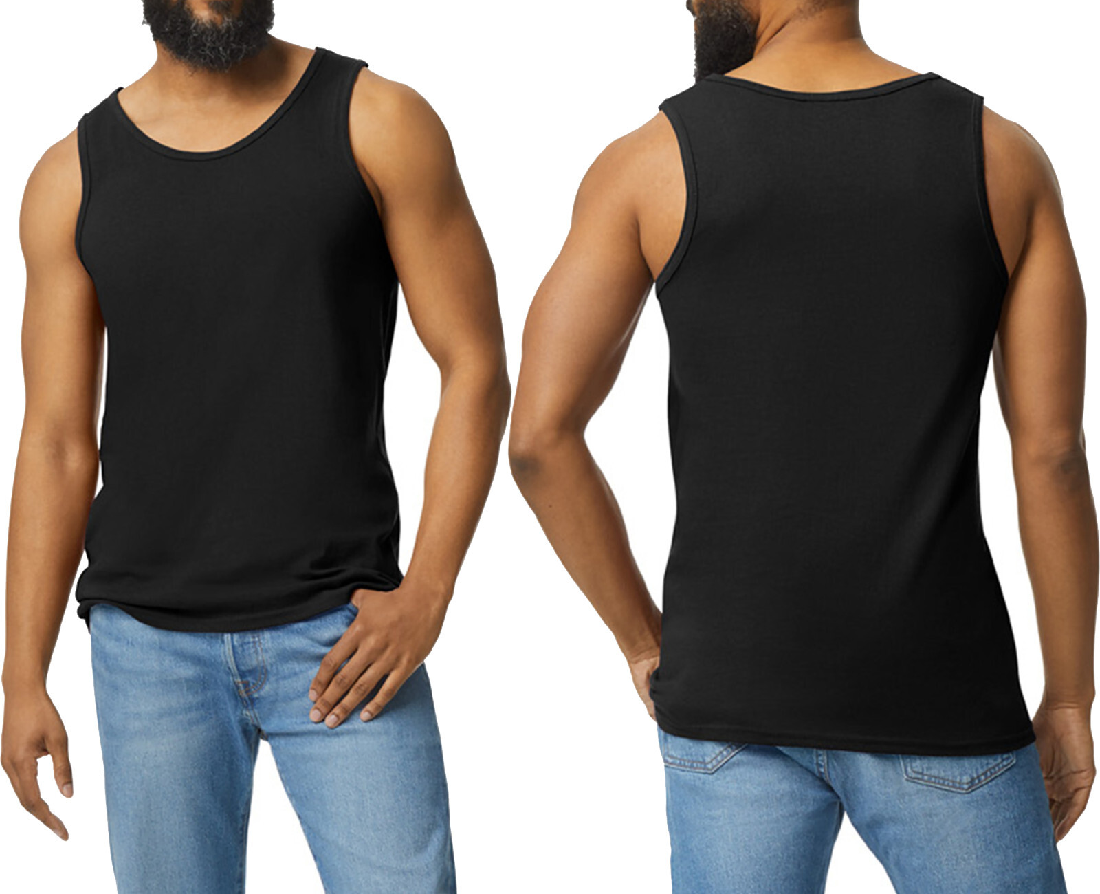 Gildan Cotton Mens Tank Top Made With Sustainable USA 0 Heavy Cotton S-3X NEW
