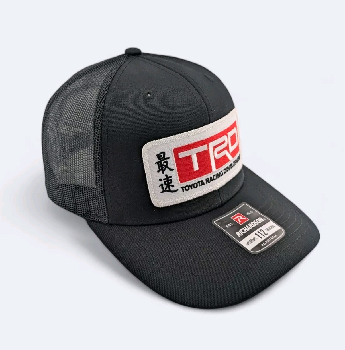 TRD Toyota Racing Development Richardson 112 Trucker Snapback Black.