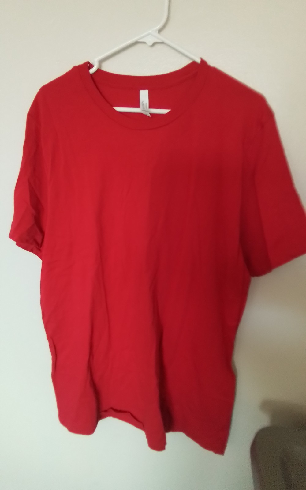 Bella+Canvas Pre-Shrunk T Shirt 100% Cotton Jersey T-Shirt Size Small Color Red