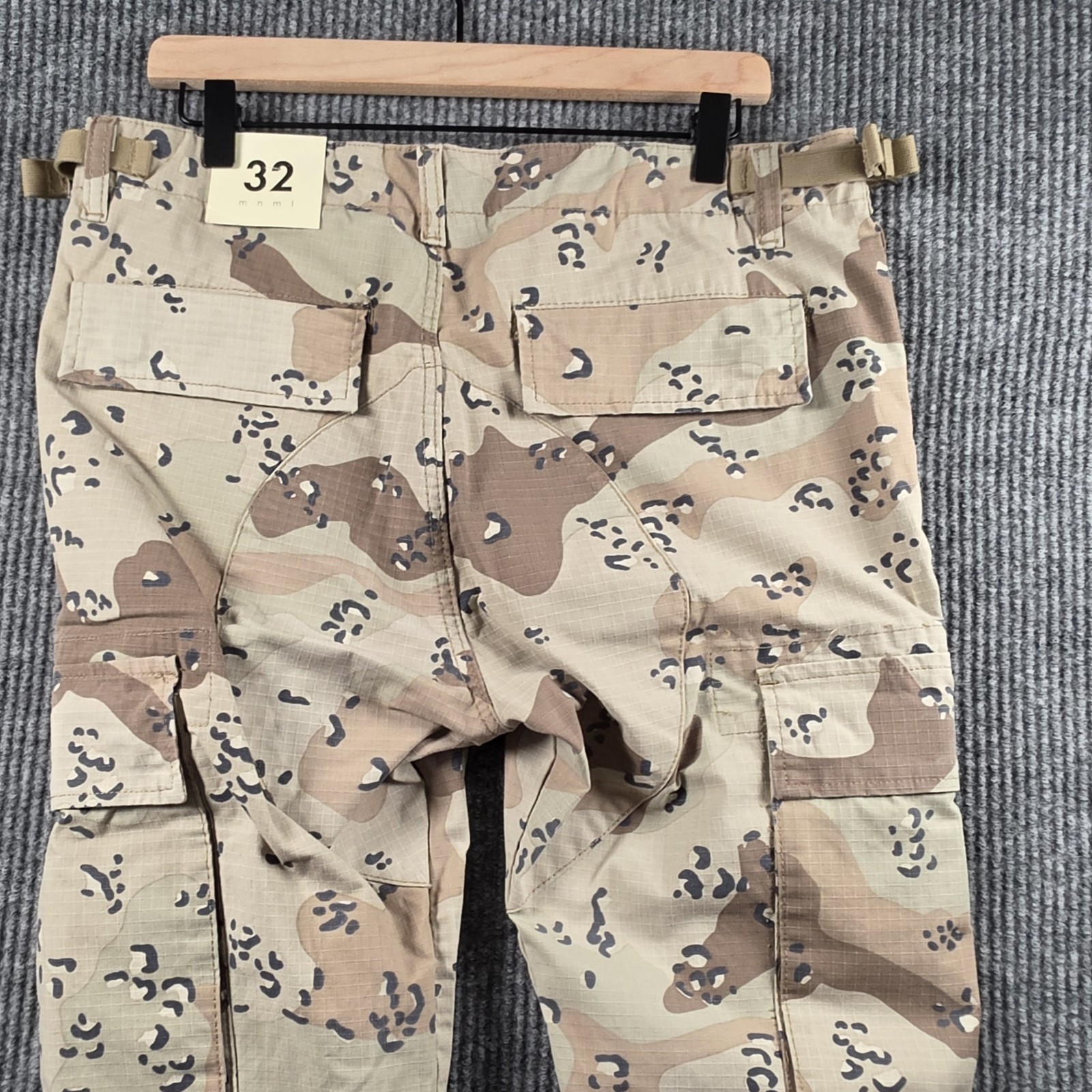 New Mnml X515 Cargo Convertible Denim Pants Desert Camo Sz 32 Streetwear Utility