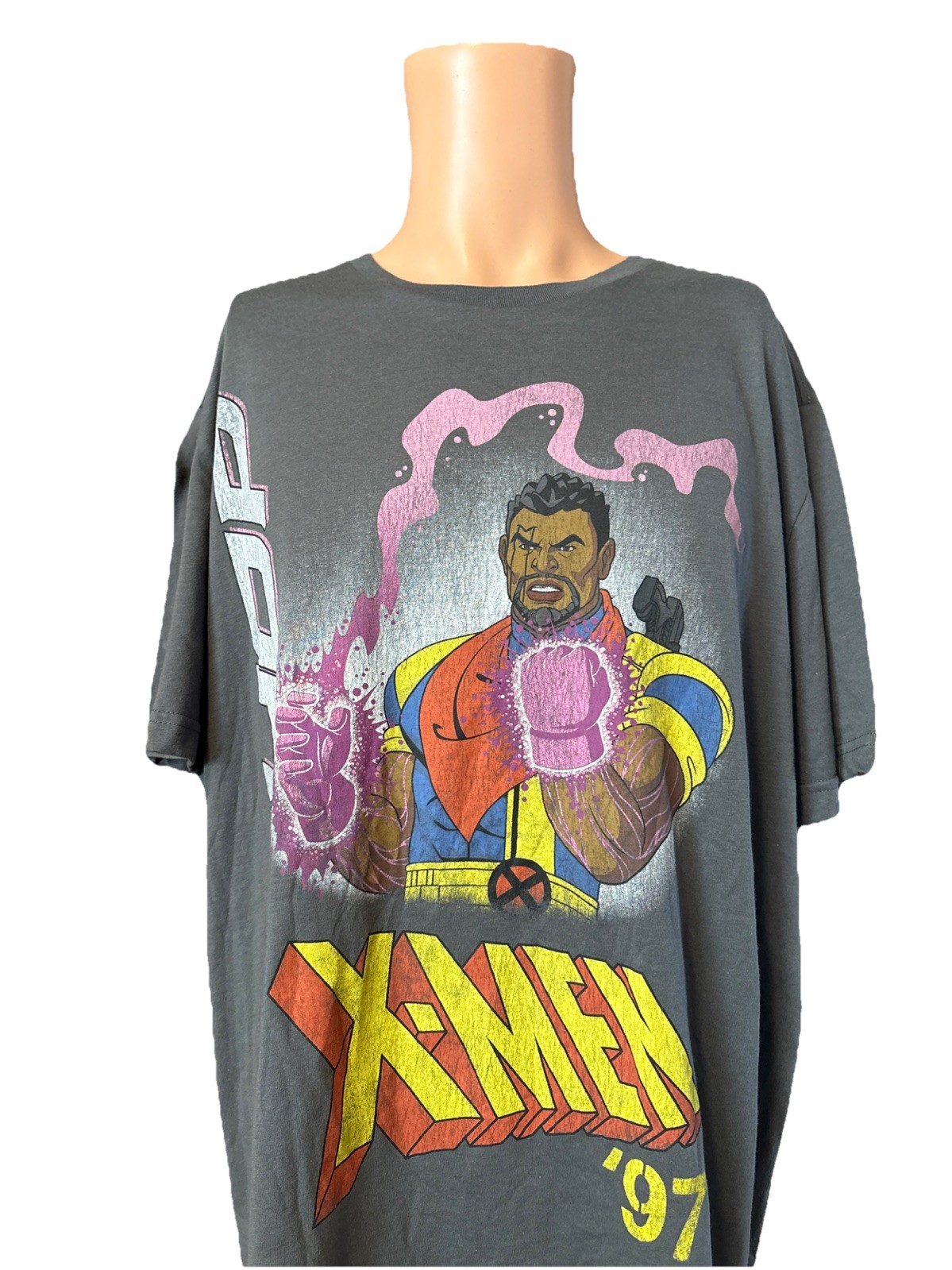 NWT X-MEN Marvel Studios BISHOP Gray Graphic Shirt Size XL Mens