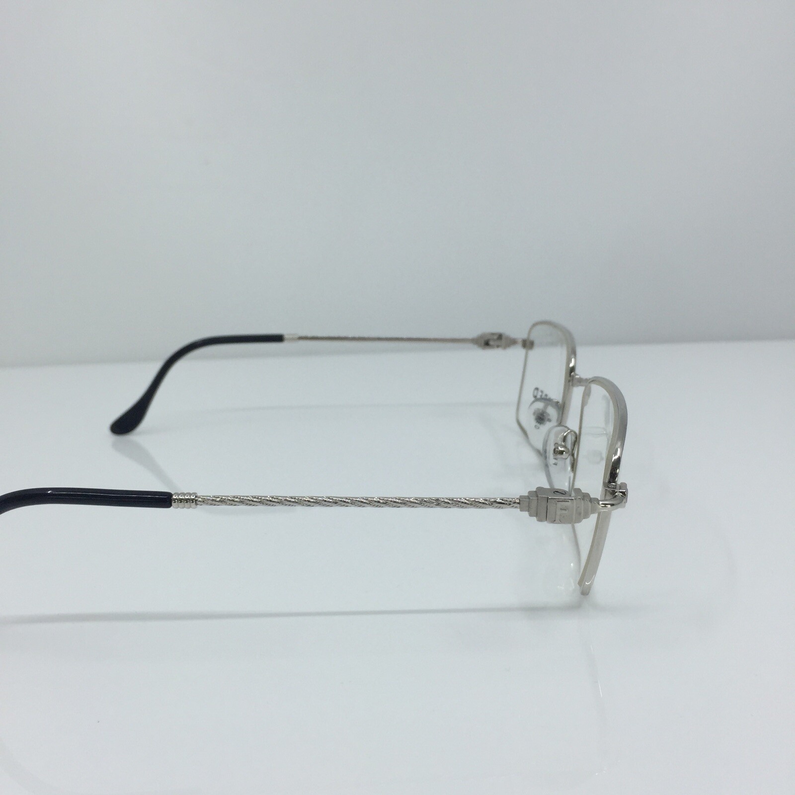New Authentic Vintage FRED Lunettes Tropique Eyeglasses C. 002 Platine 53-20mm