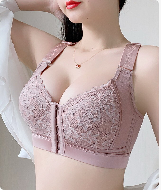 Women Bras Full coverage Front closure Butterfly thin Plus size Underwear 20631
