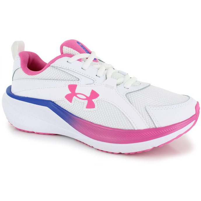 New w/ tags Under Armour Charged Assert 11 Women’s White Pink Blue Running Shoes