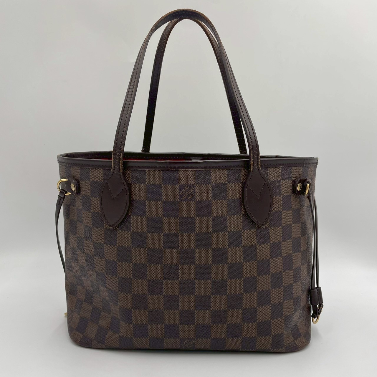 LOUIS VUITTON Damier Ebene Neverfull PM N51109 Tote Bag Brown Women’s 2467