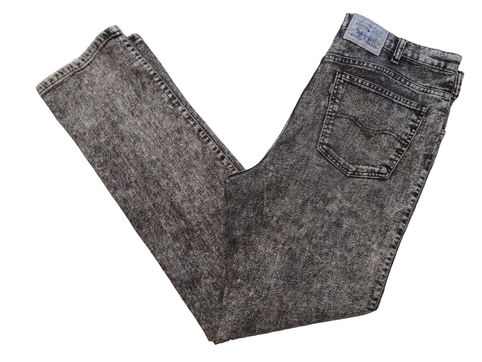 Levi’s 36×34 Relaxed Fit Stretch Acid Wash 90s Jeans 1992 Silver Label Trevira