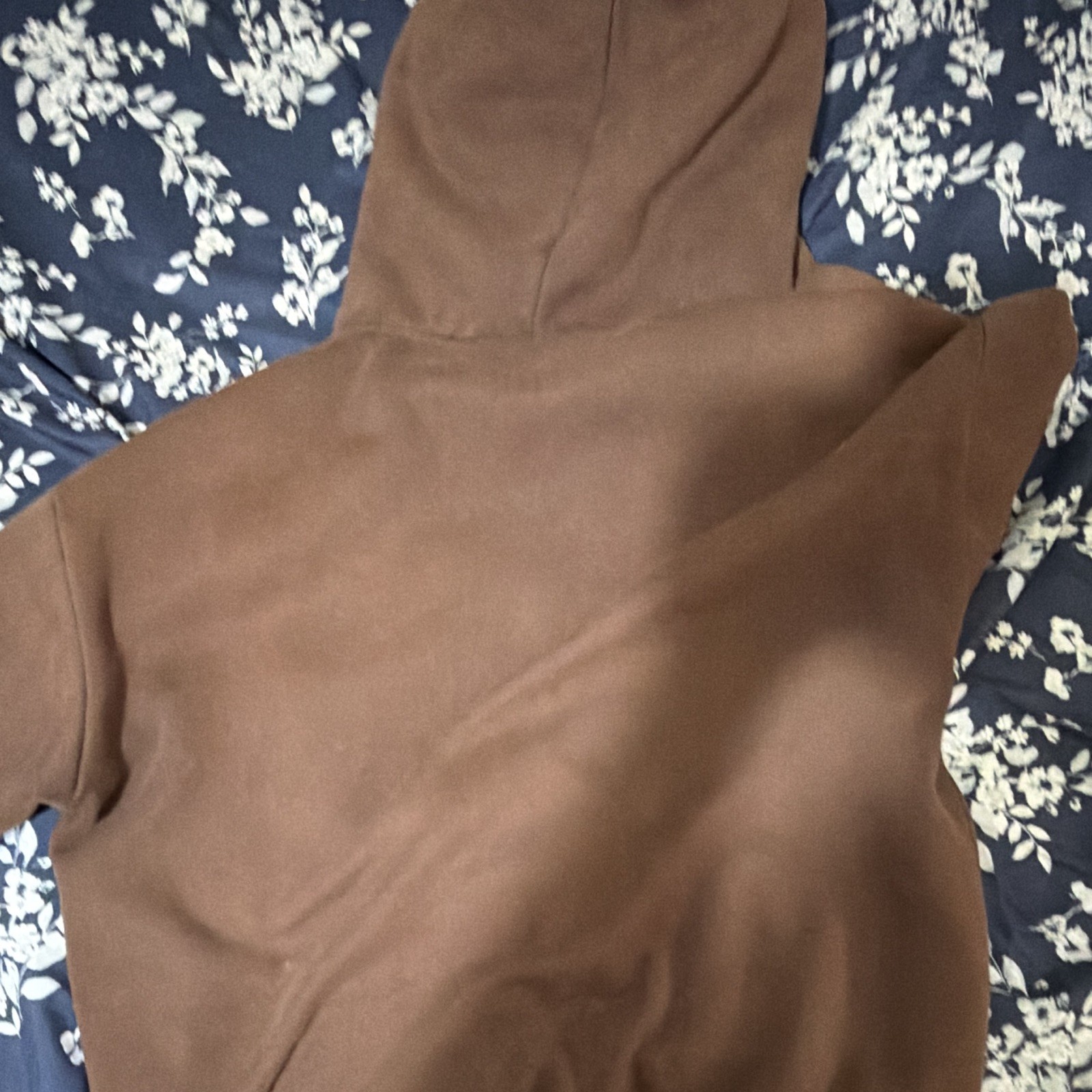 Sp5der Brown Spiderweb Graphic Print Pullover Hoodie Sweatshirt Size L