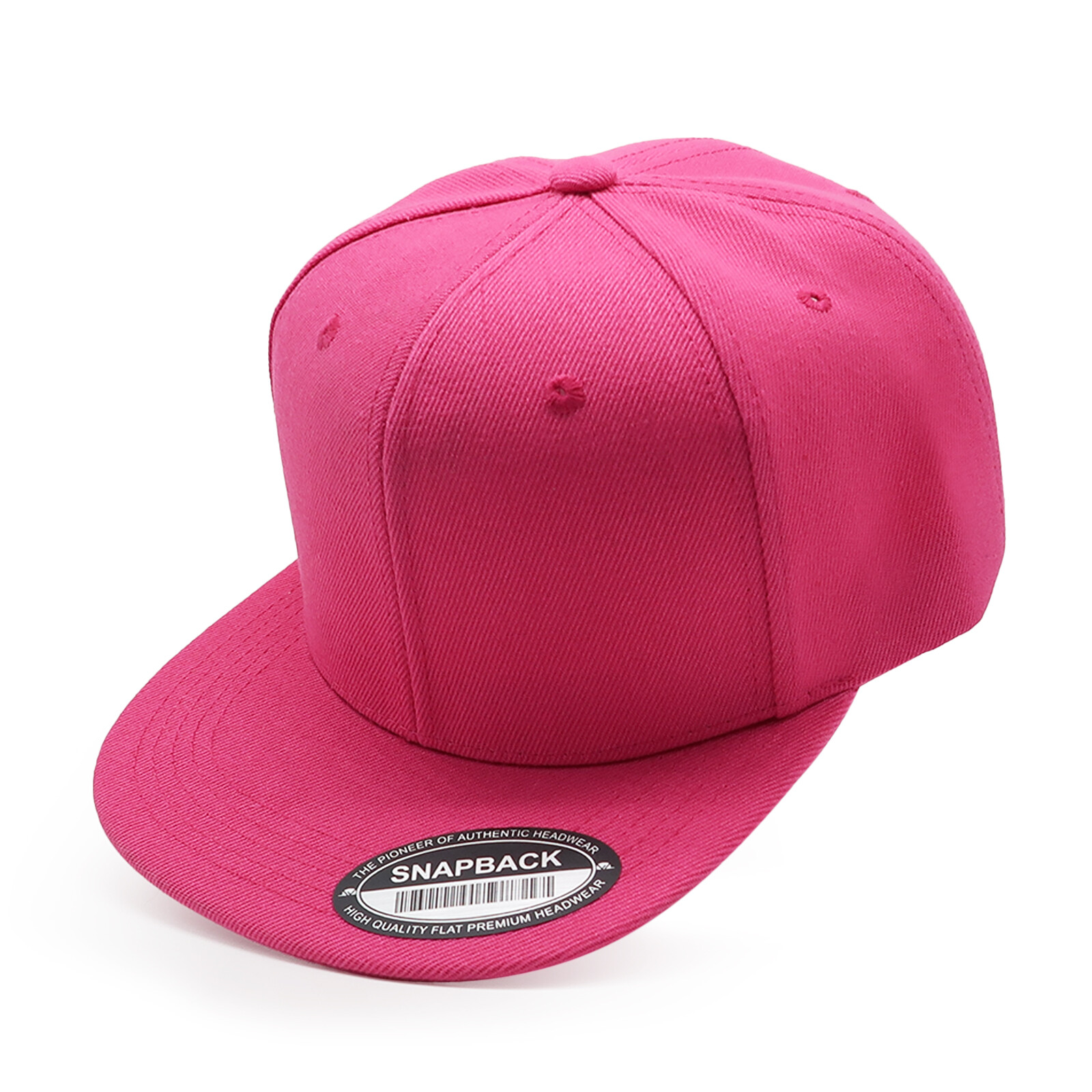 Men Snapback Hat Classic Trucker Style Flat Brim Baseball Cap Solid Plain Hats