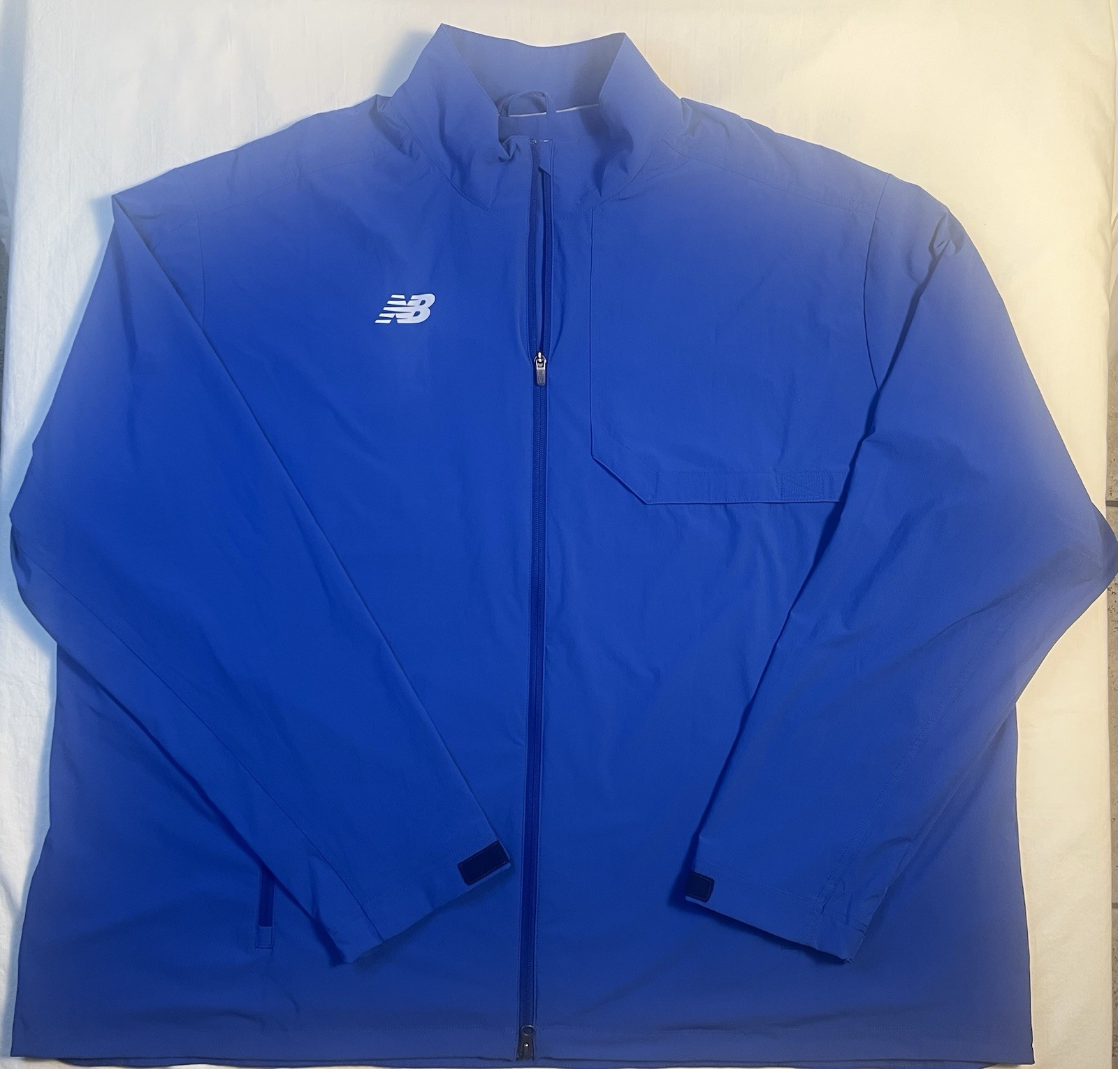 New Balance Men’s 5XL Big & Tall Blue Windbreaker Jacket Full Zip NWOT Active