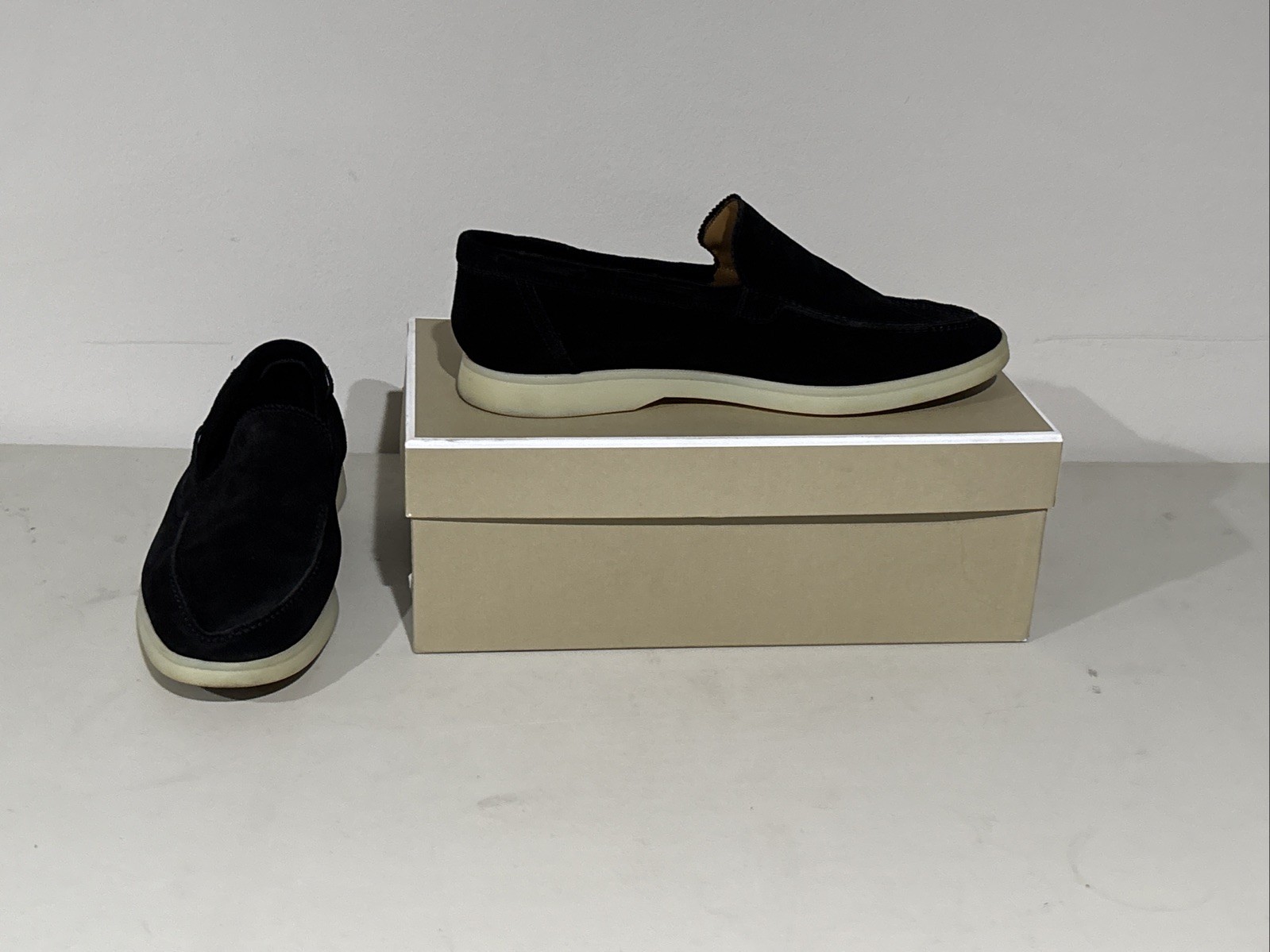 Aurelien Yacht Loafer 2.0 Black SoftEy Suede Men’s EU 43 US 10 w/ Box