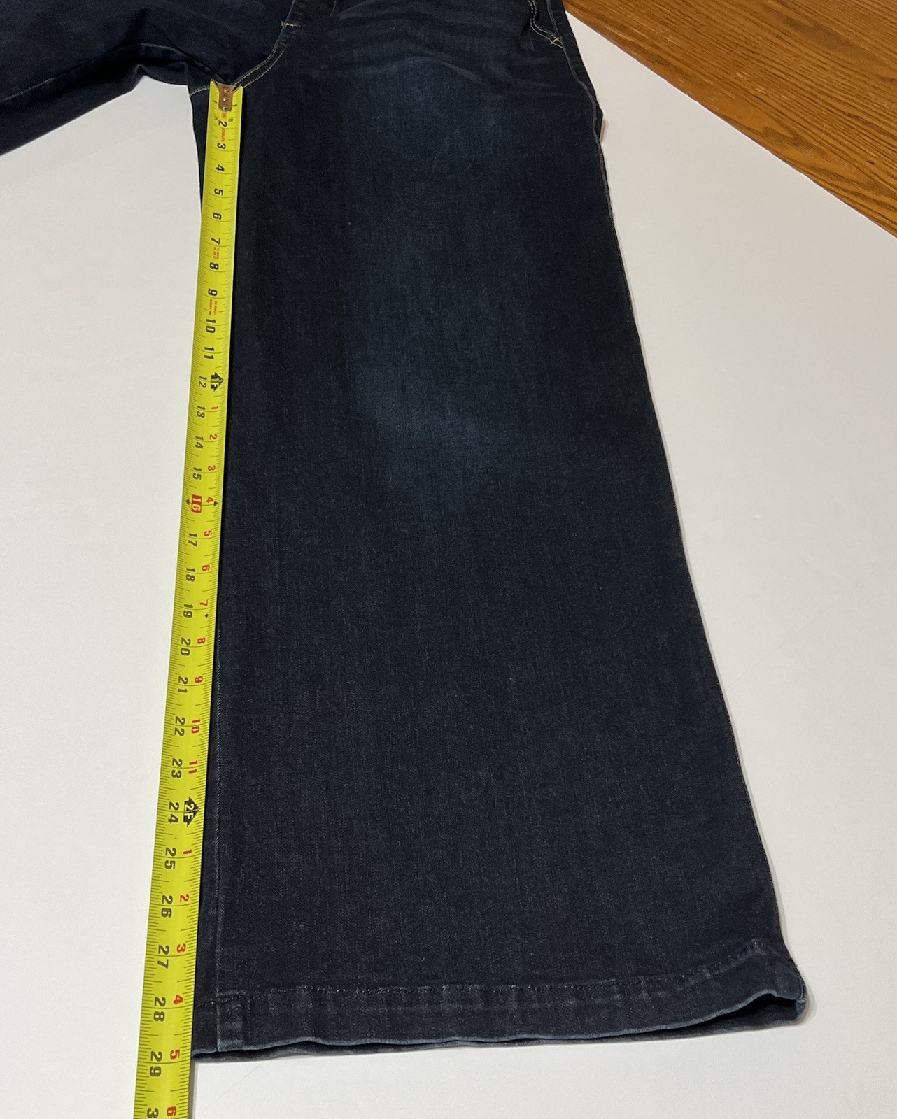 Democracy Ab Technology Wide Leg Jeans Womens 10 (29×29) Blue Dark Wash