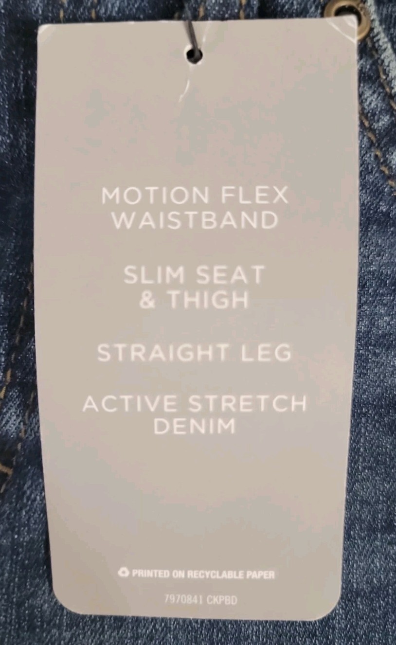 Lee Men’s Active Stretch Flex Blue Demin Slim Straight Fit Jeans Pants: 28×30