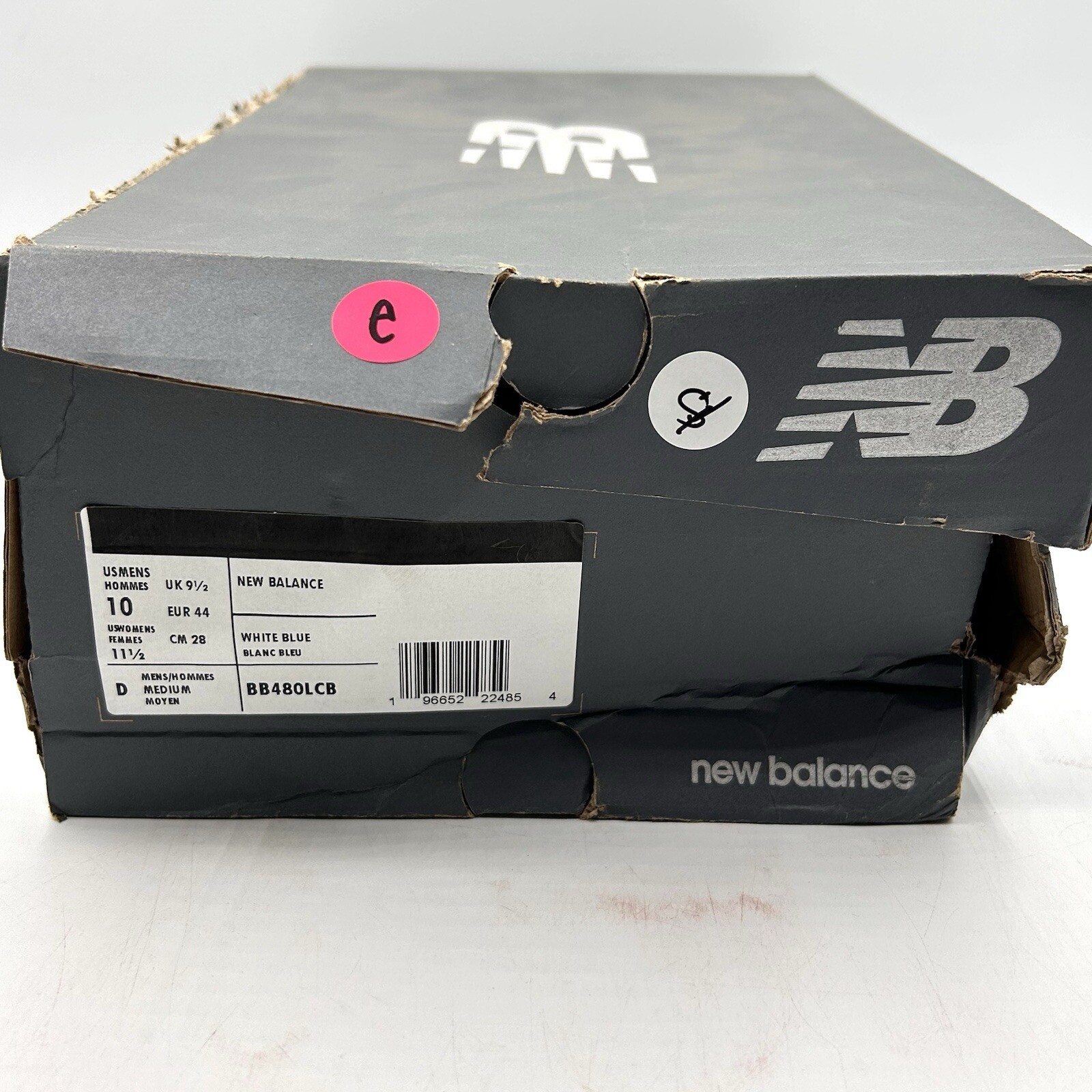 New Balance Men’s 480 Lifestyle Size 10 D (Medium) White/Blue |BB480LCB|