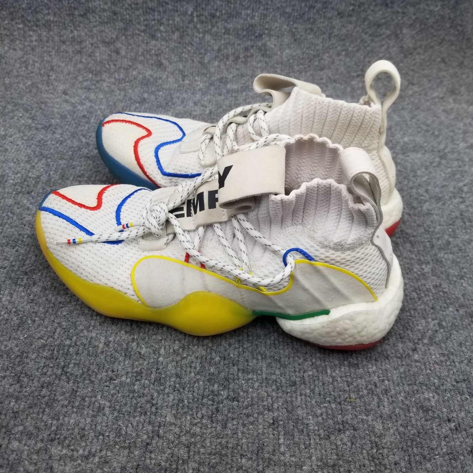 Pharrell x adidas Crazy BYW X Gratitude Empathy Size 8 White Collab Shoes