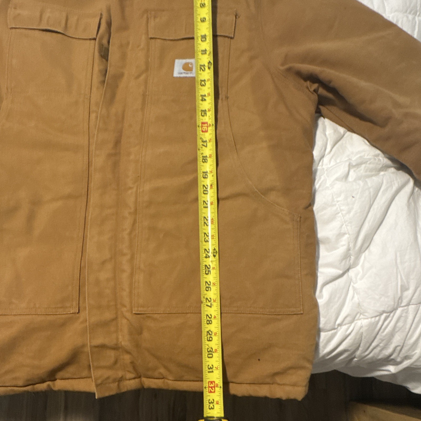 Carhartt Men’s Brown Work Jacket, Quilt Lined, full zip. XL – 2XL