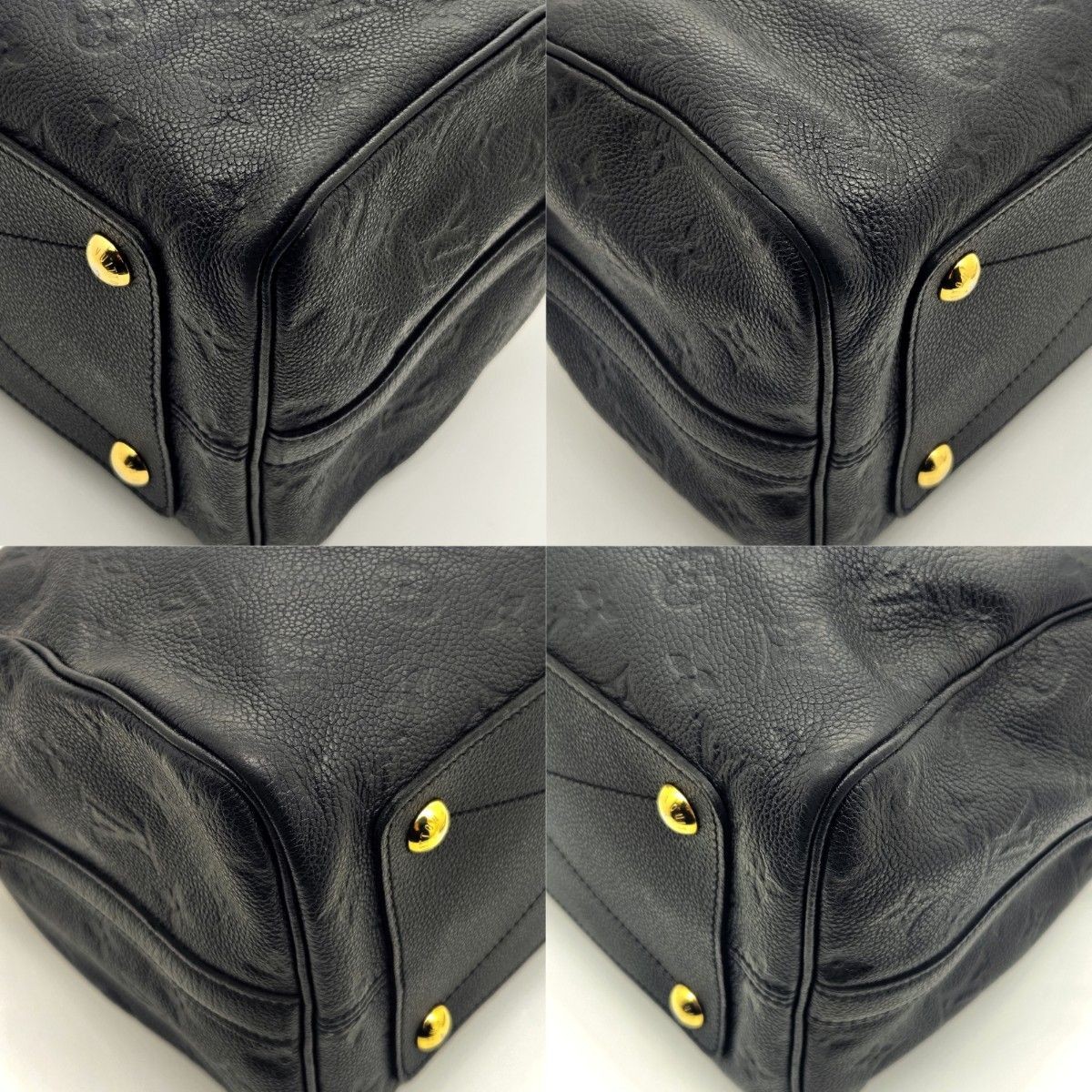 LOUIS VUITTON Bag: Empreinte Speedy Bandouliere 30 Black W30H21D17cm w/strap;