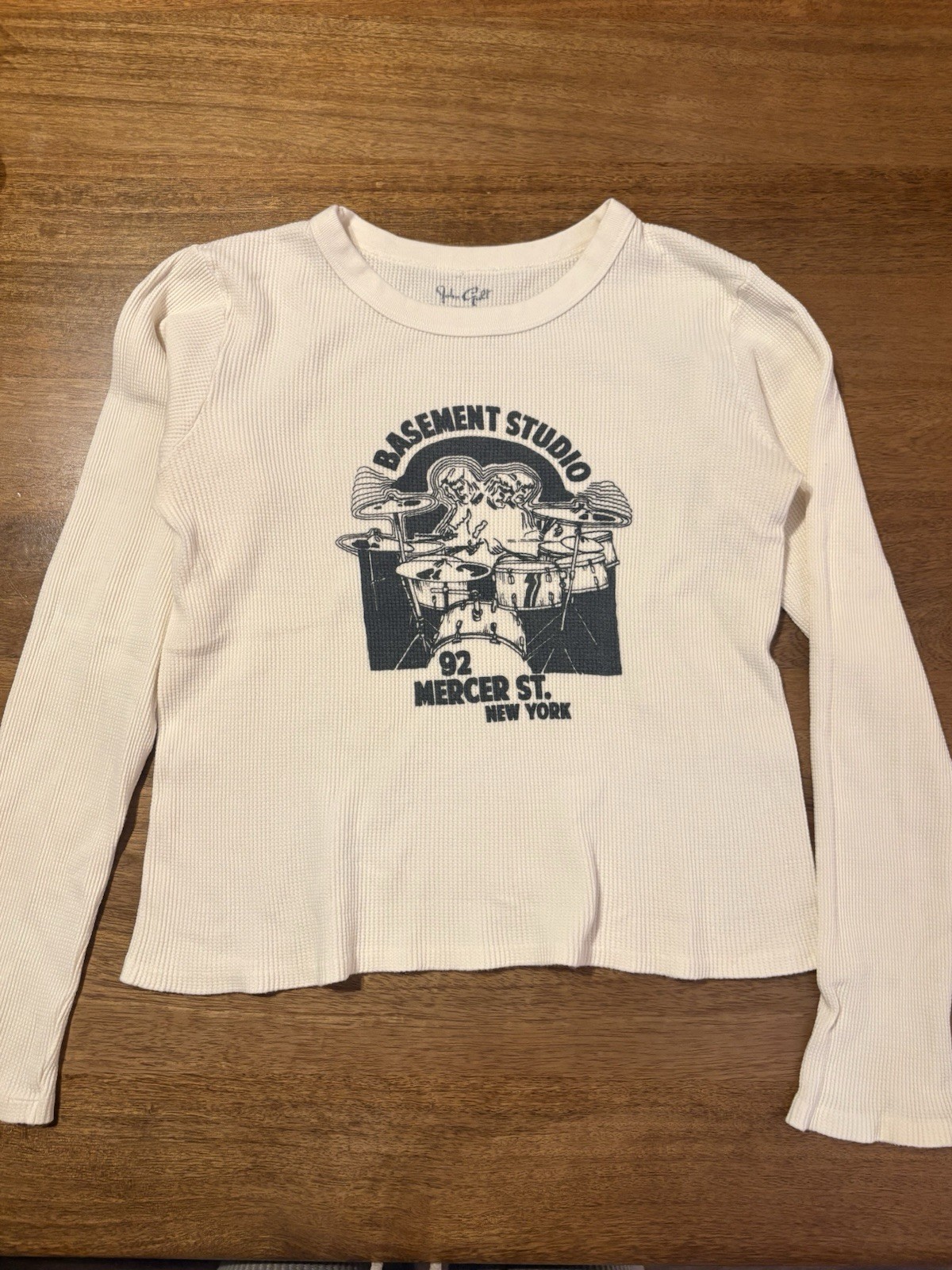Brandy Melville John Galt Long Sleeve Shirt One Size Basenmet Studio 92”