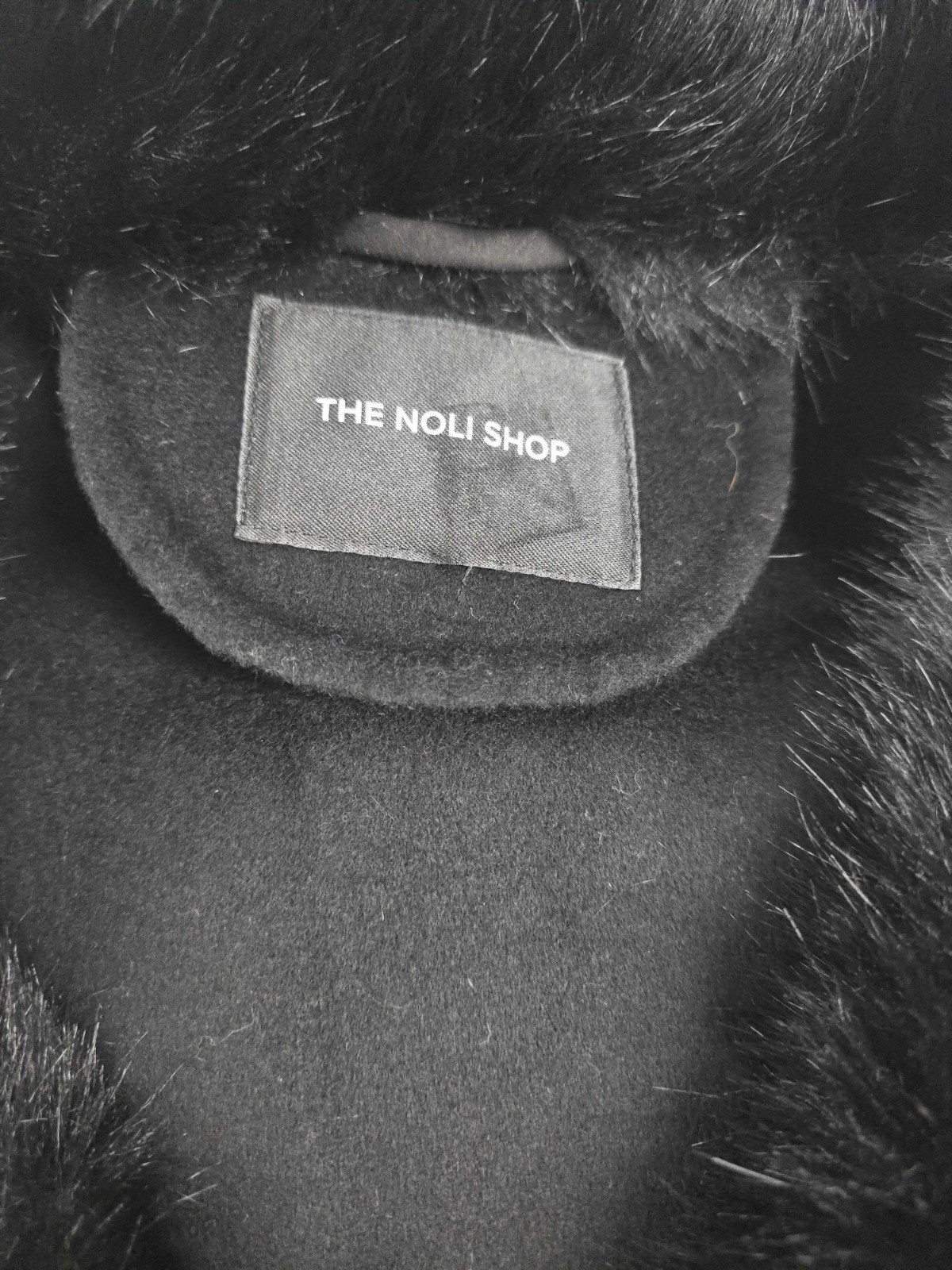 Isabel Fur Trim Coat Black THE NOLI SHOP