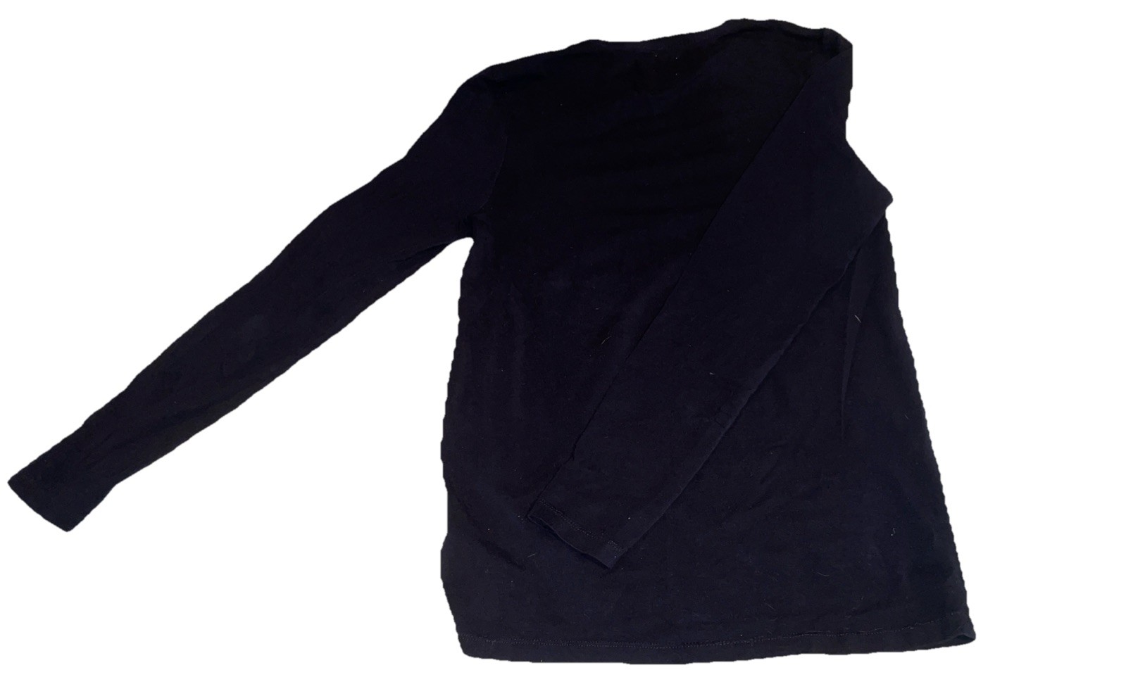 ASOS Men’s M Solid Black Long Sleeve Shirt Light Weight 94% Cotton 6% Elastane￼