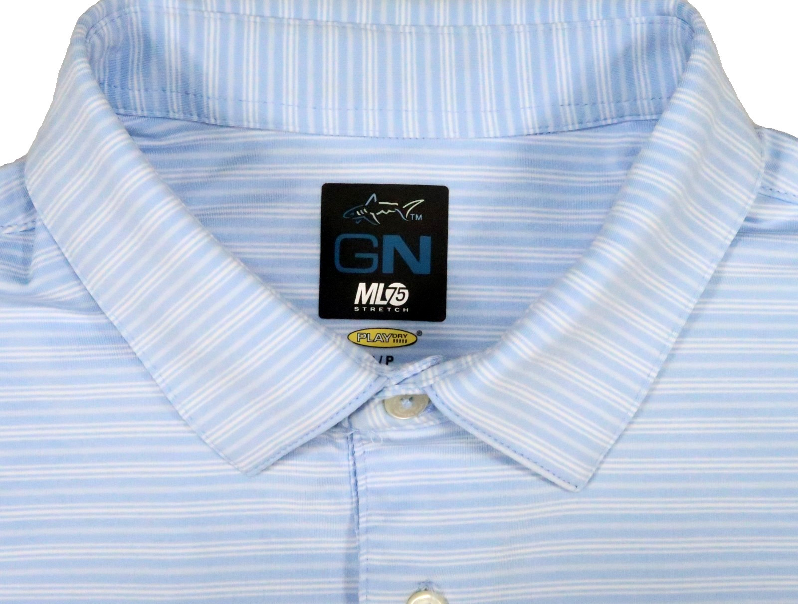 GN GREG NORMAN ML75 GOLF WOODFIELD BOCA RATON COUNTRY CLUB SMALL PERF POLO SHIRT