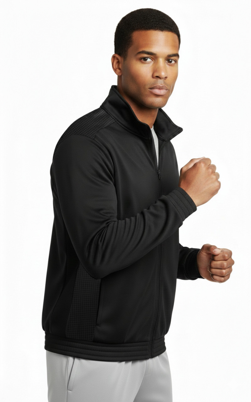New Tek Gear Men’s Lightweight Tricot Full-Zip Track Warm-Up Athletic Jacket