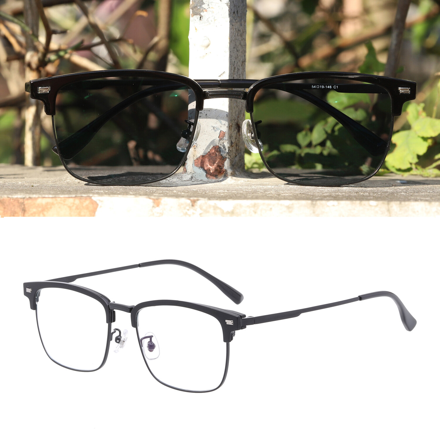 Men’s Business Photochromic Grey Reading Glasses Transition Sunglasses Reader