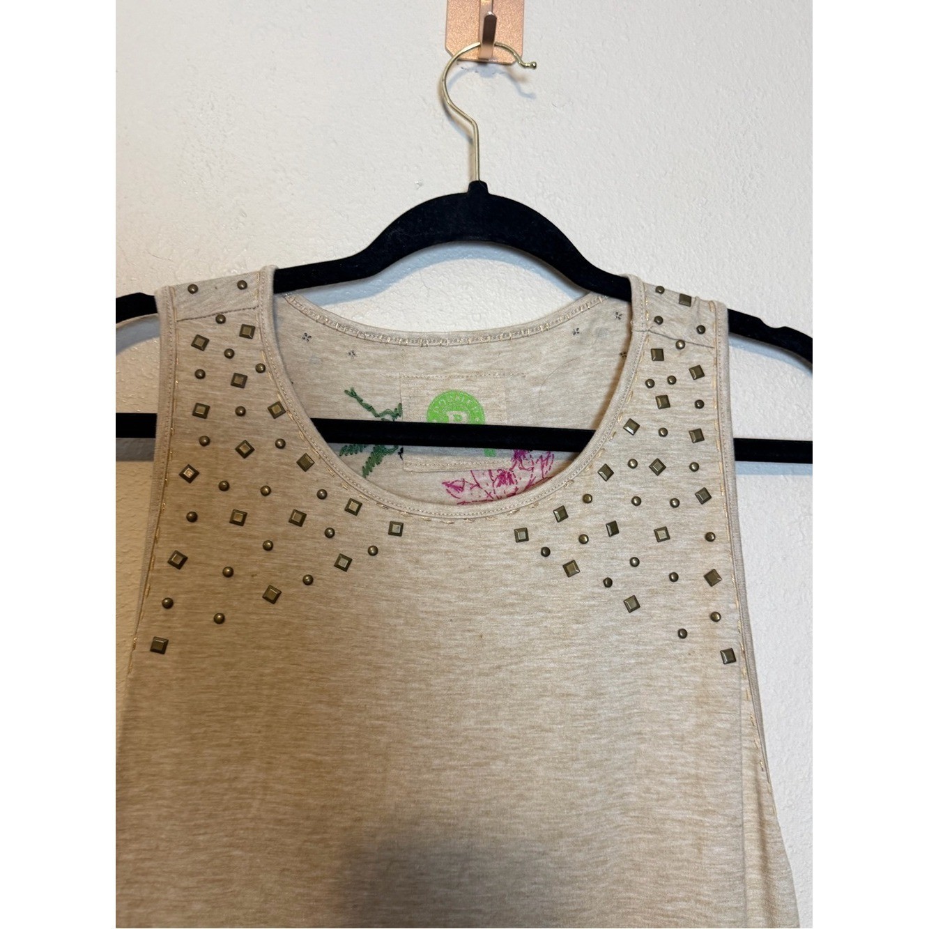 Double D Ranch Boho Festival Top Tunic Tank Top Size Medium