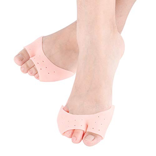 2 Pairs Forefoot Pads Metatarsal Cushions Support, Silicone Ball of Foot Skin
