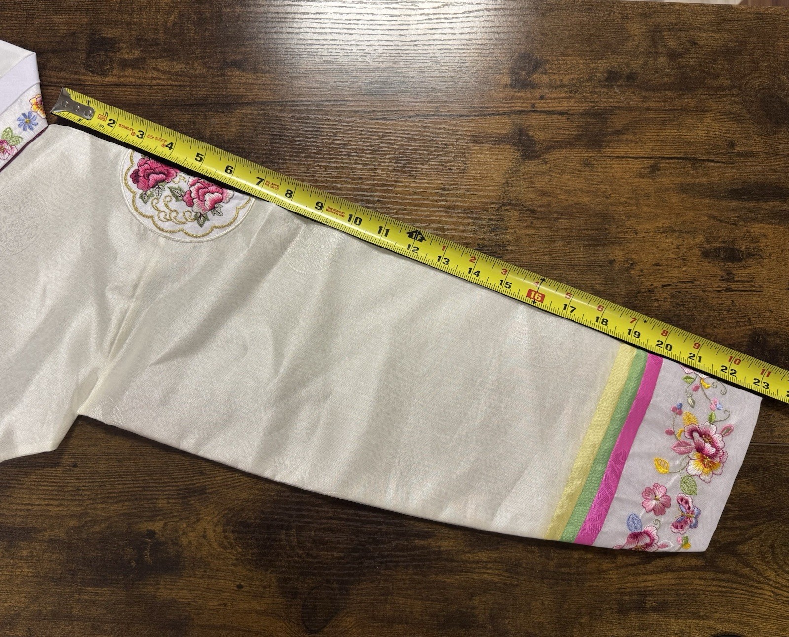 NEW Korean Traditional Hanbok Dress Jeogori Girl’s 13 White Pink Made in Korea
