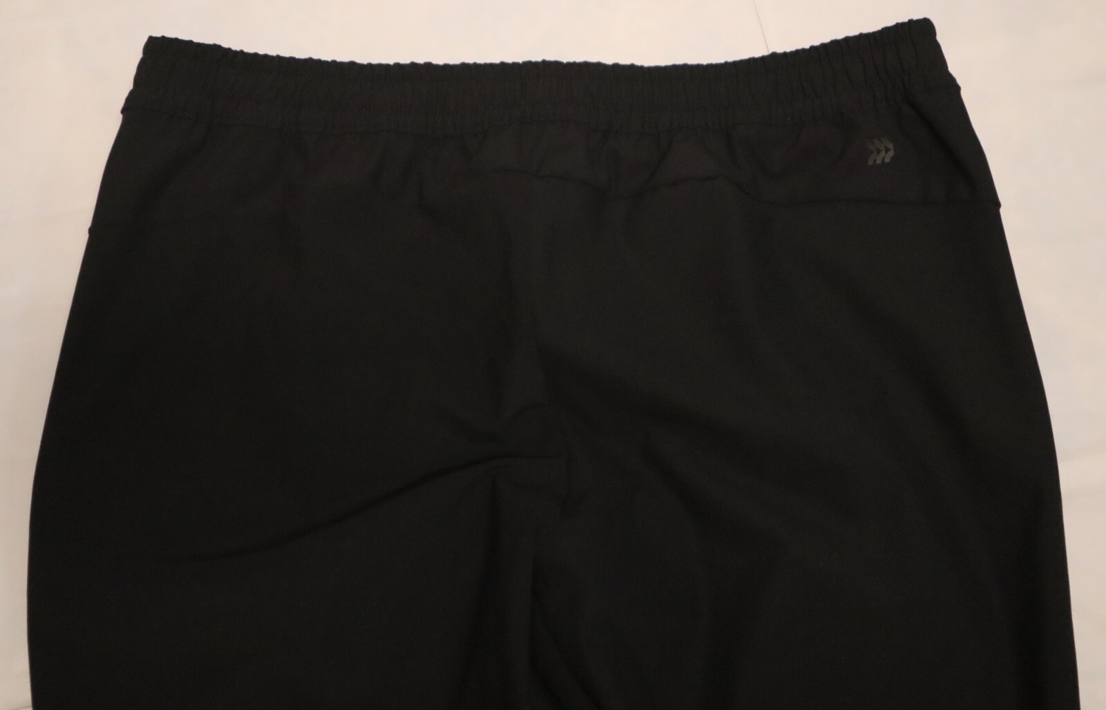 All In Motion mens pull on + drawstring black pants size L (30W x 29L)